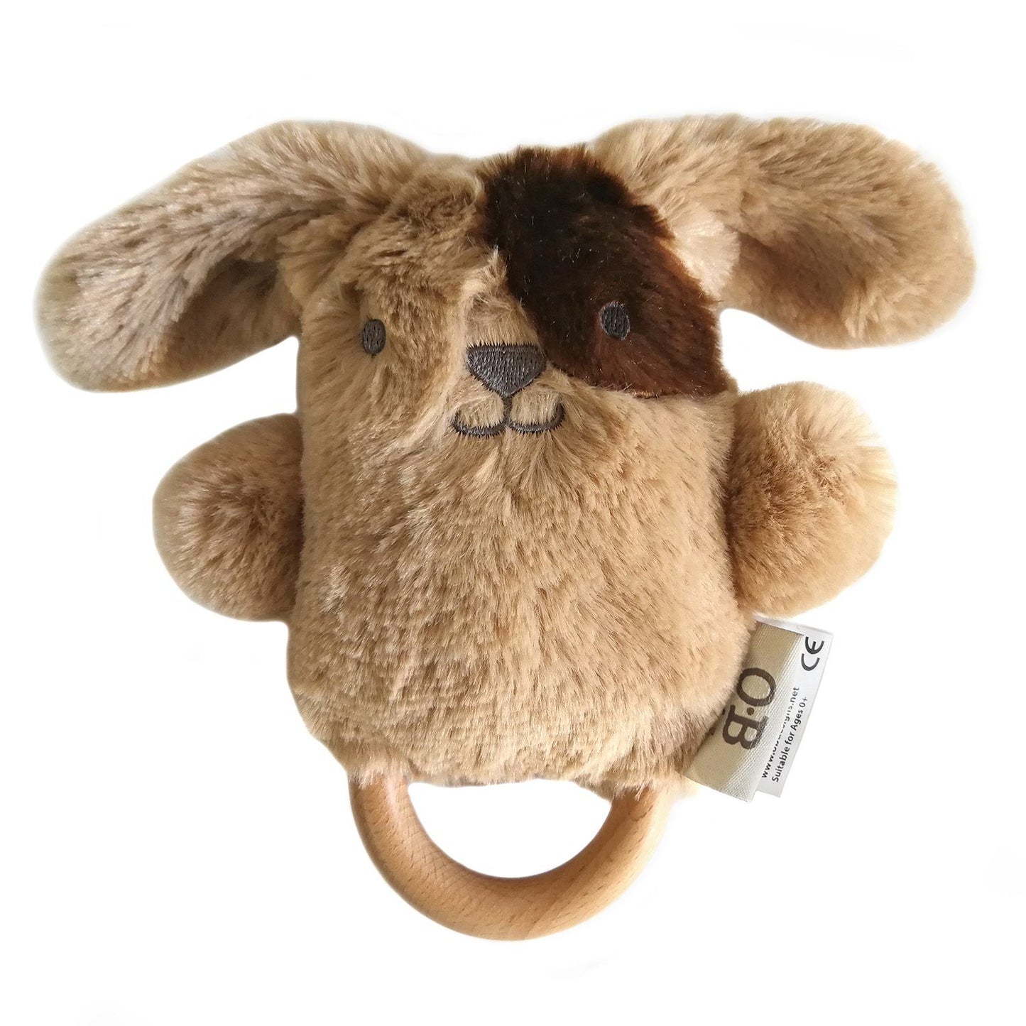 OB Designs Dogs Soft Rattle Toy
