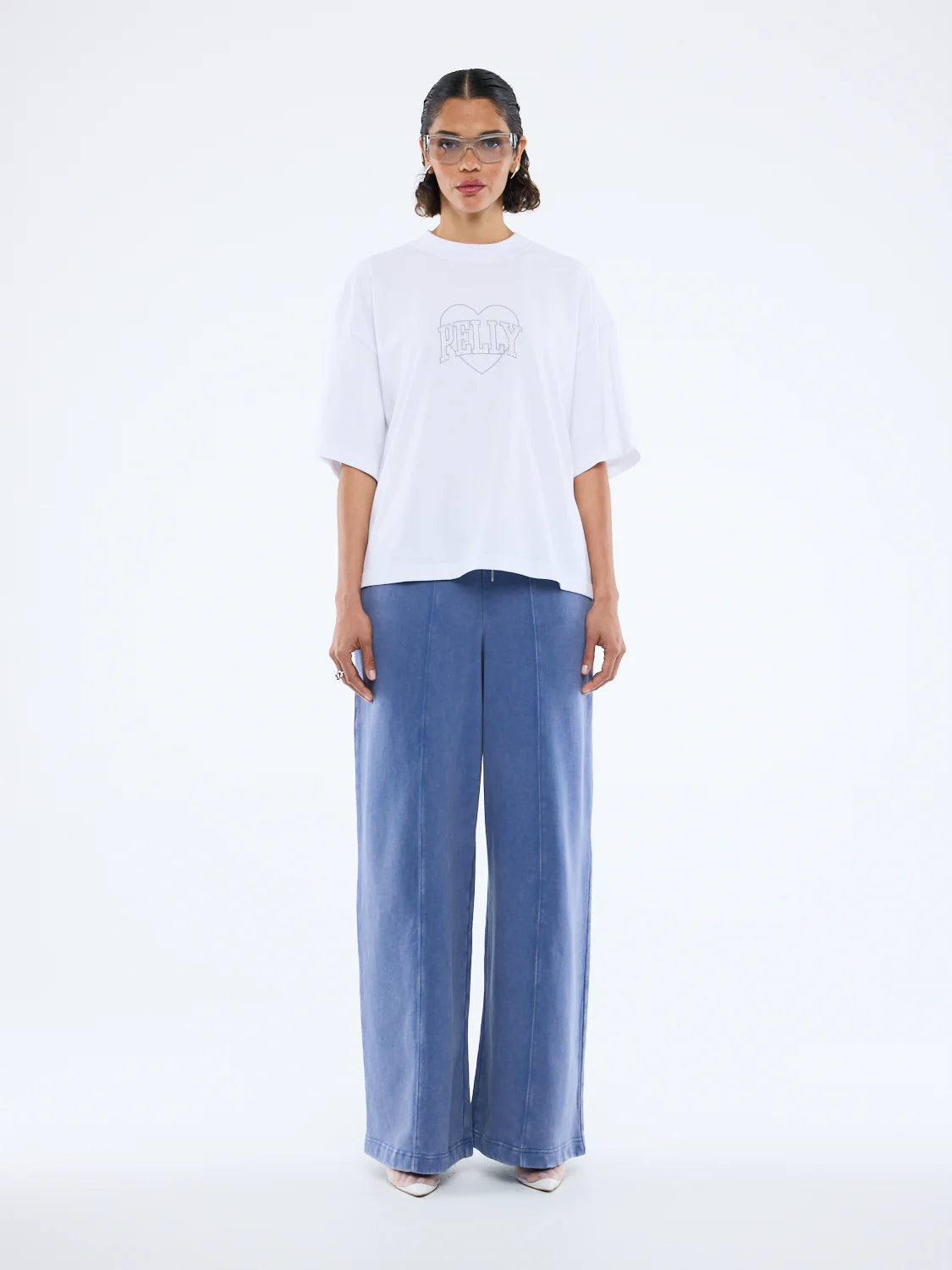 Ena Pelly Rhinestone Logo Tee