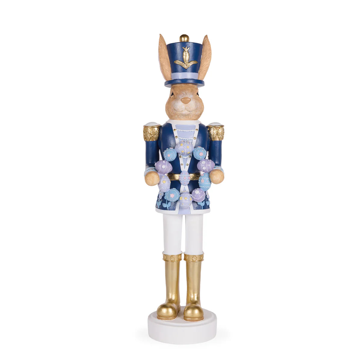 Holly & Ivy Lapin Nutcracker With Egg Wreath
