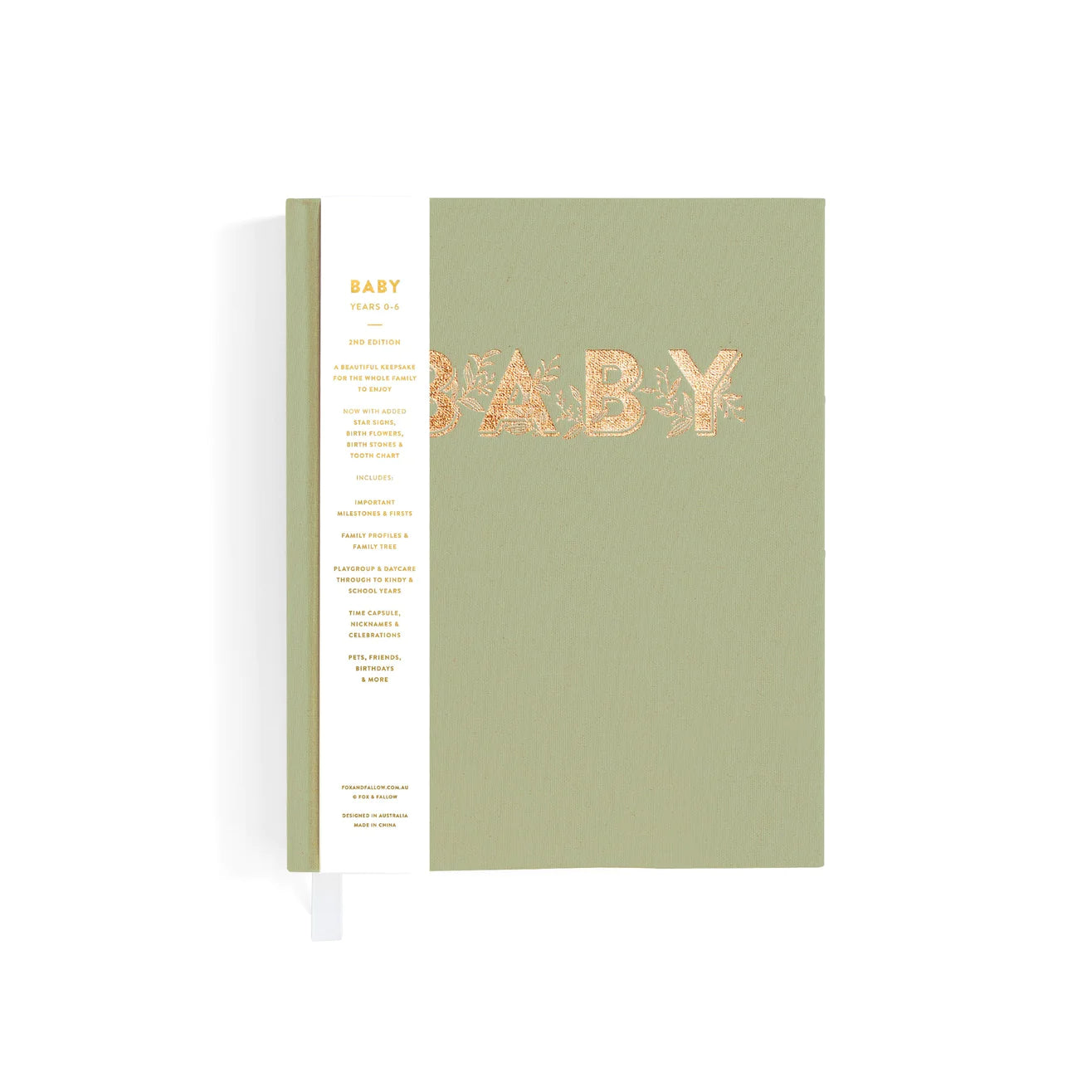 Fox and Fallow Sage Mini Boxed Baby Book