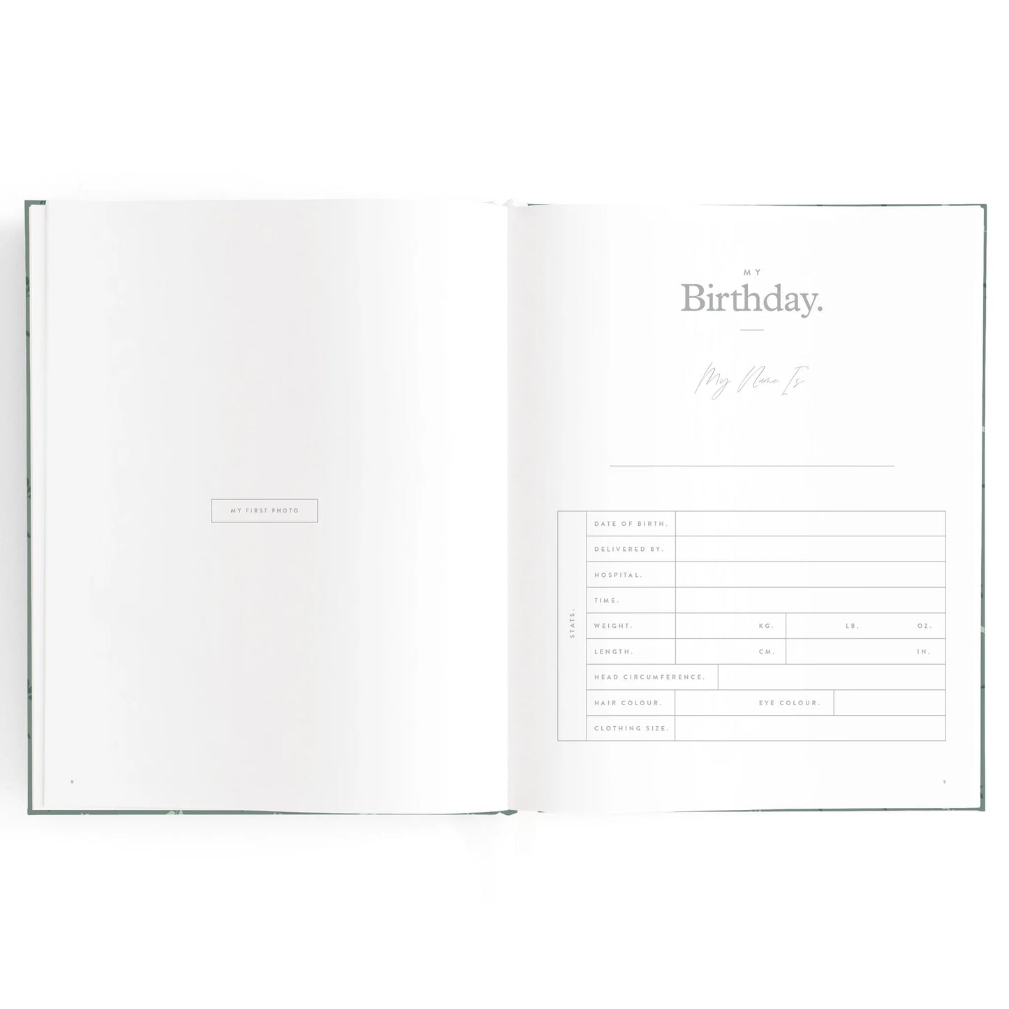 Fox & Fallow Boxed Baby Book Pine