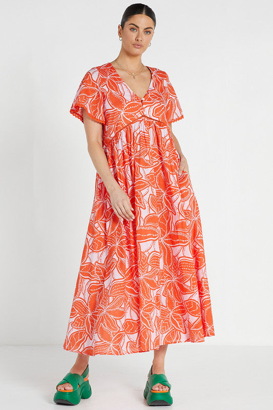 Bohemian Traders Fixed Bodice Maxi Dress || Ukiyo Botanic