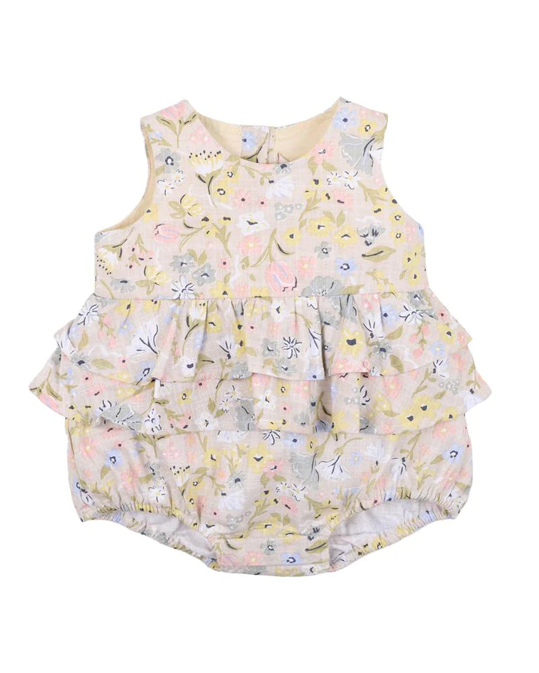 Fox and Finch DANDELION PRINT FRILL BODYSUIT