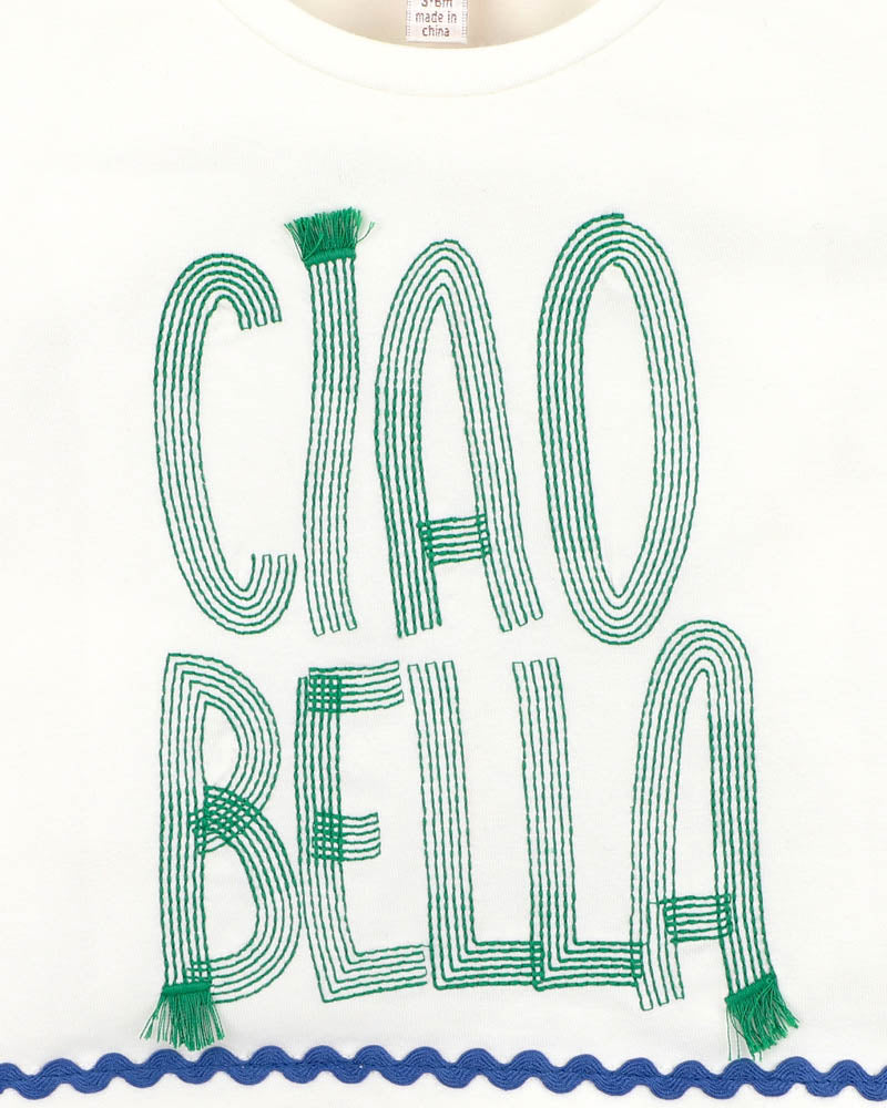 Fox & Finch Summer Vacay Ciao Bella Embroidered Tee