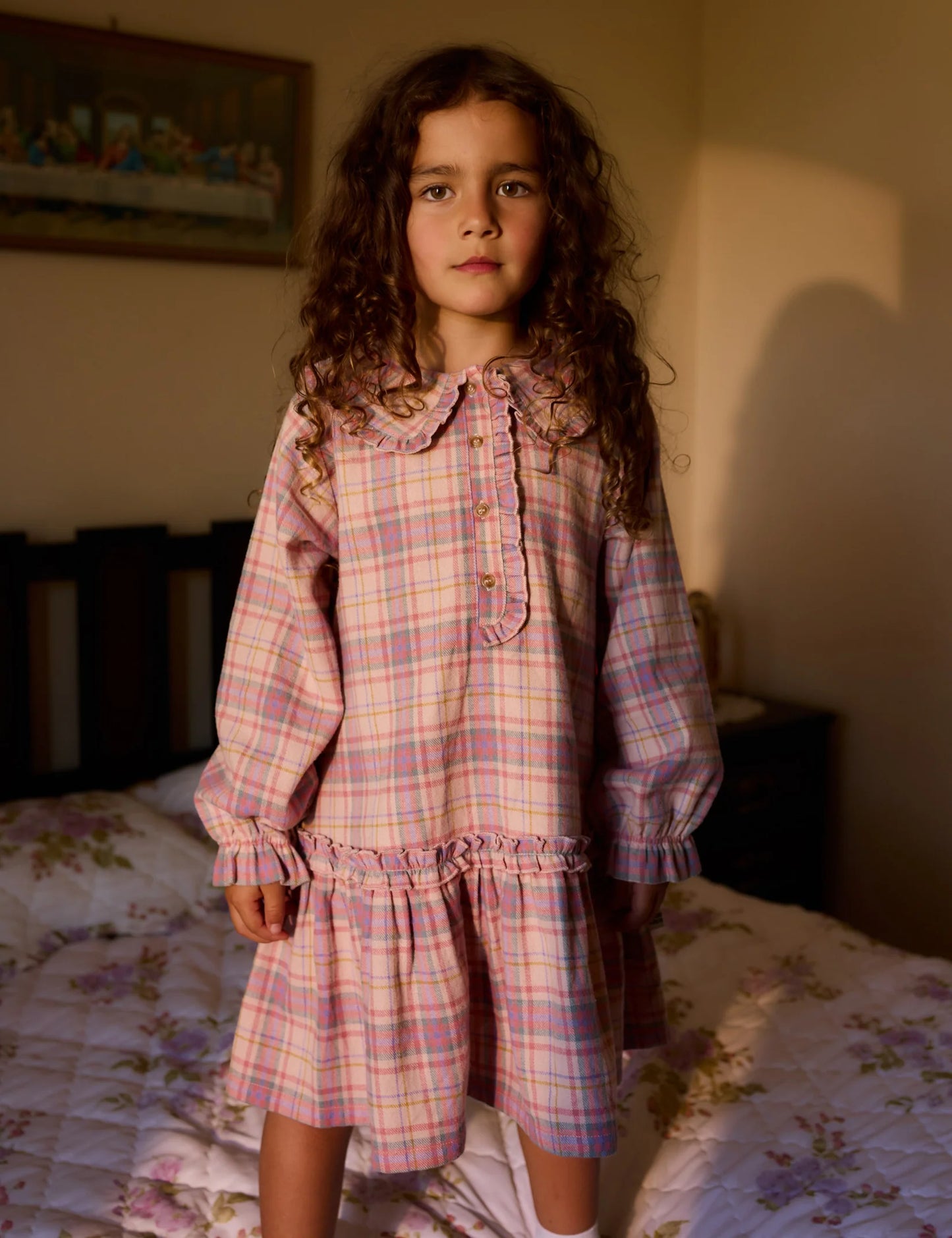 Goldie + Ace Diana Collared Check Dress