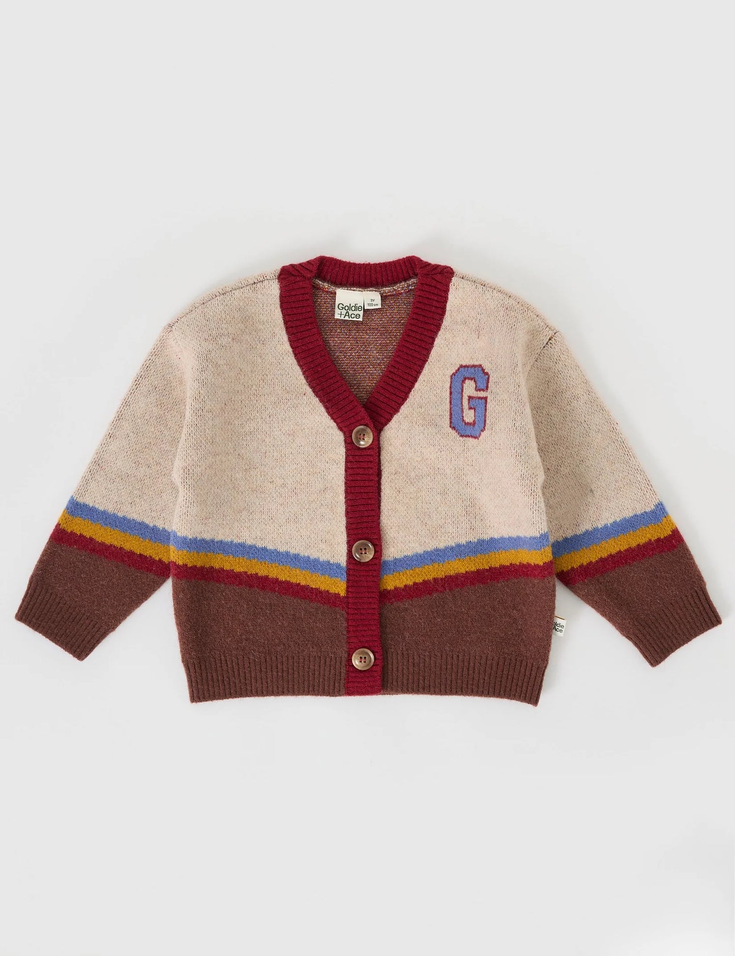 Goldie + Ace Varsity Knit Cardigan