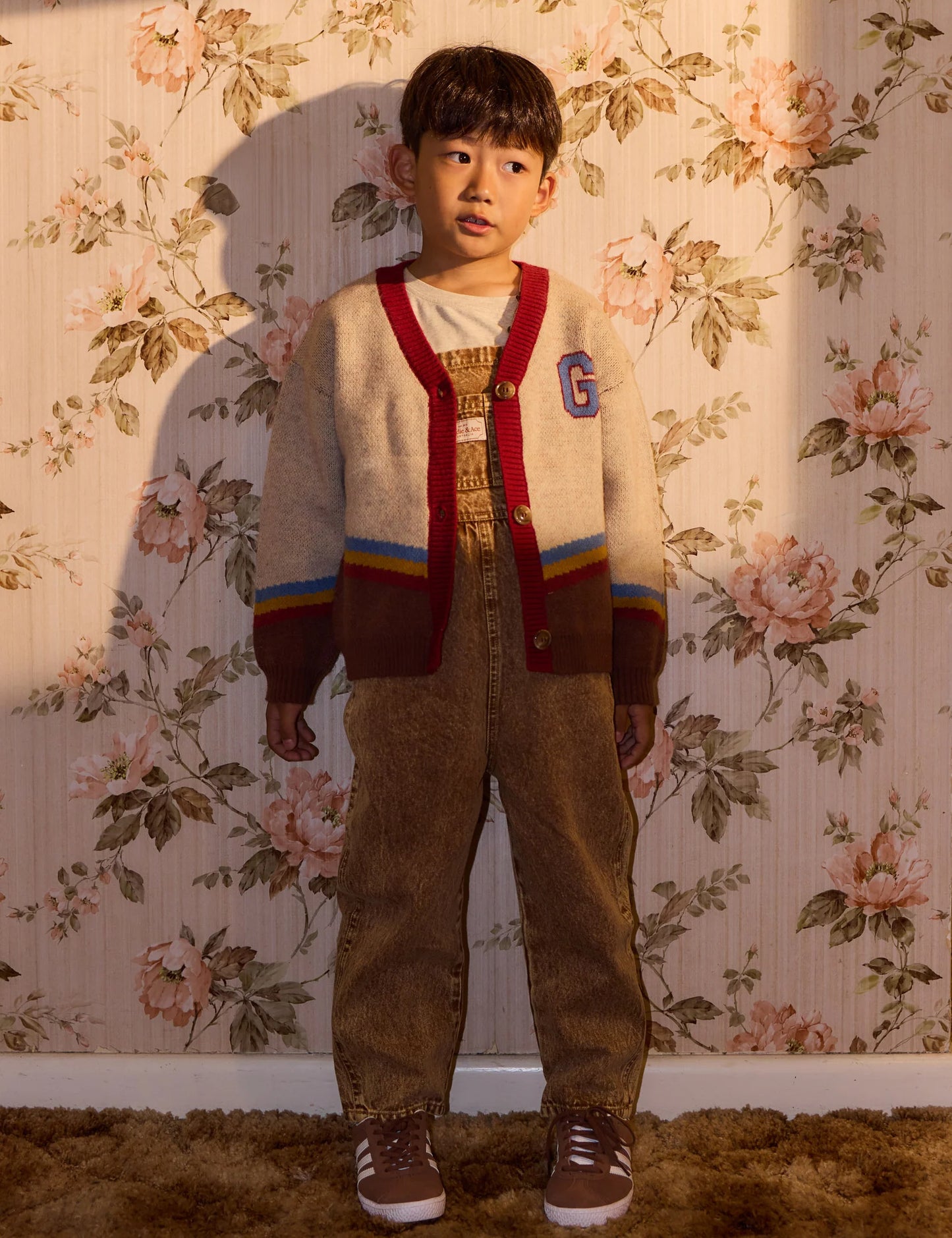 Goldie + Ace Varsity Knit Cardigan