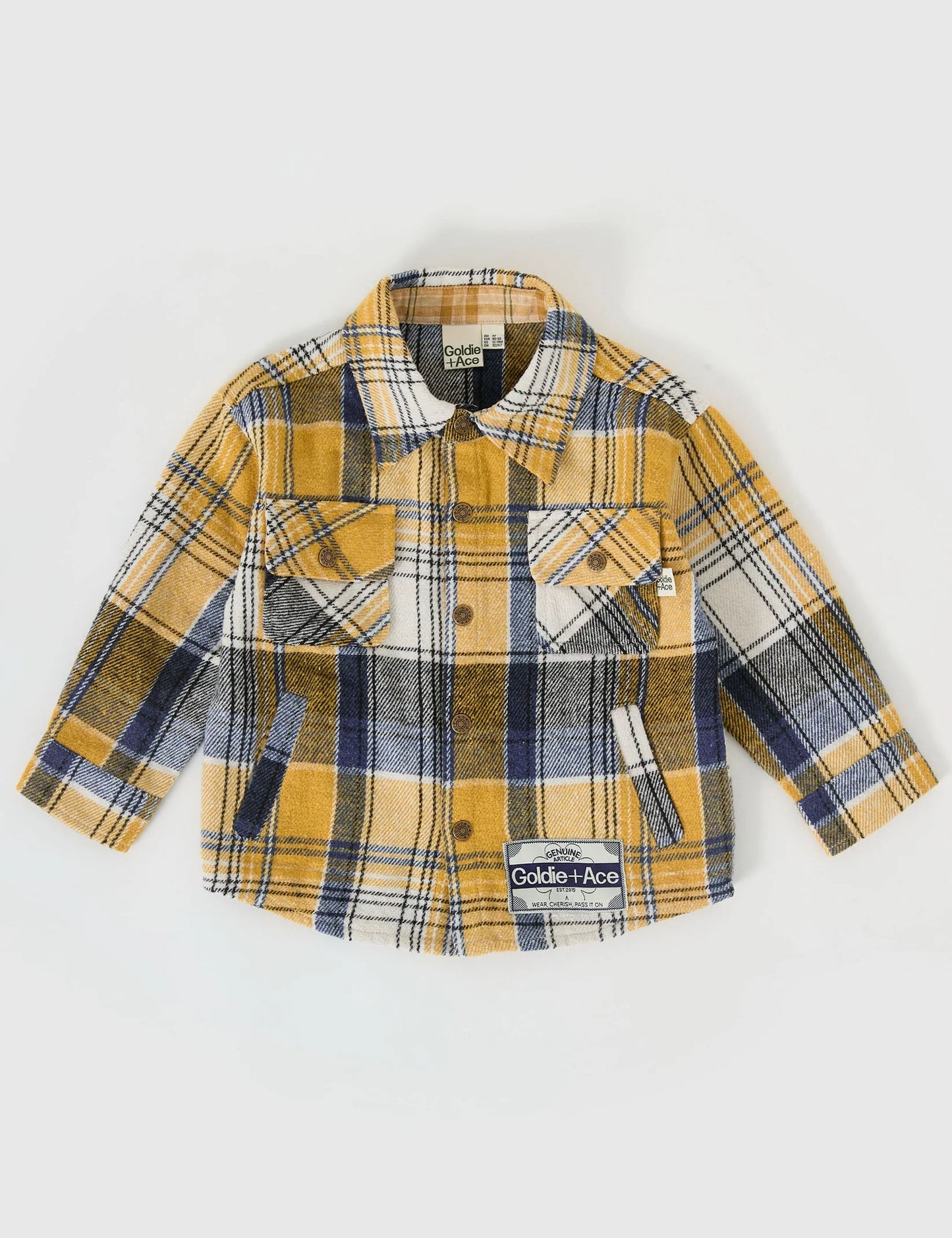 Goldie + Ace Rowan Check Shirt Golden