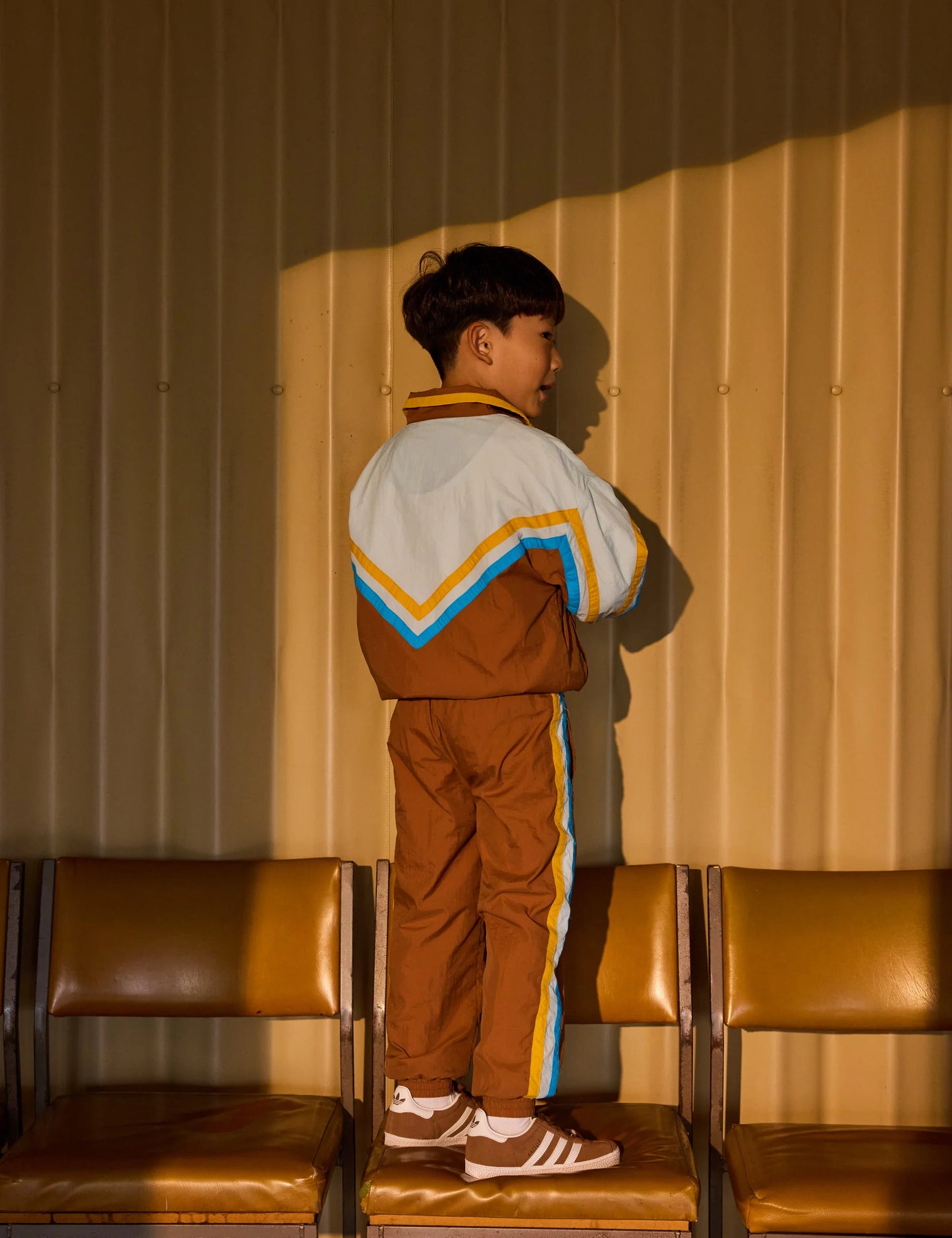 Goldie + Ace Retro Lightweight Spray Jacket Brown