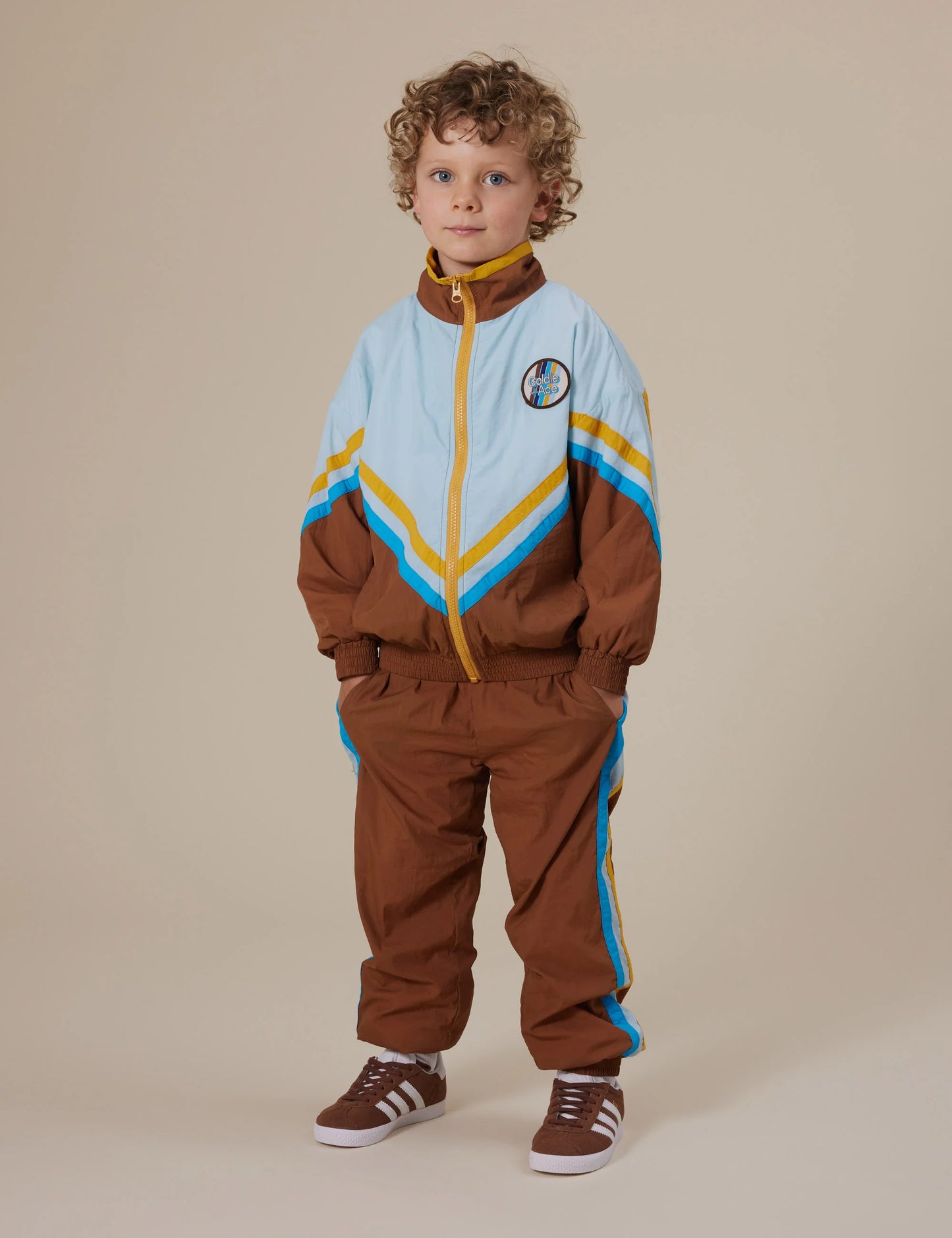 Goldie + Ace Retro Lightweight Spray Jacket Brown