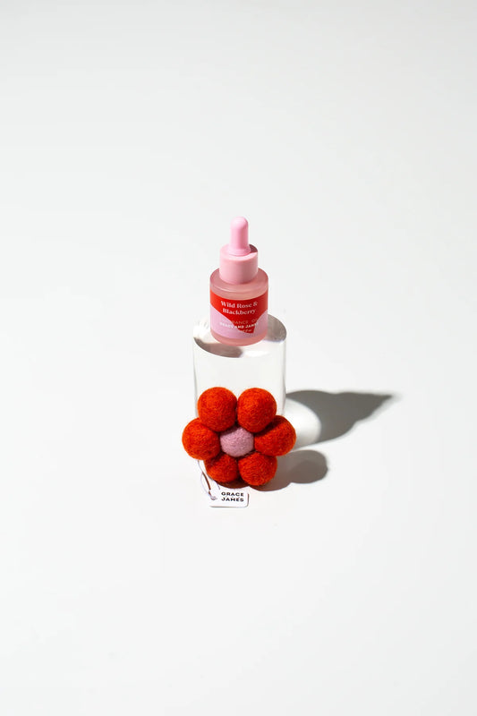 Grace and James Wild Rose & Blackberry - Felt Air Freshener