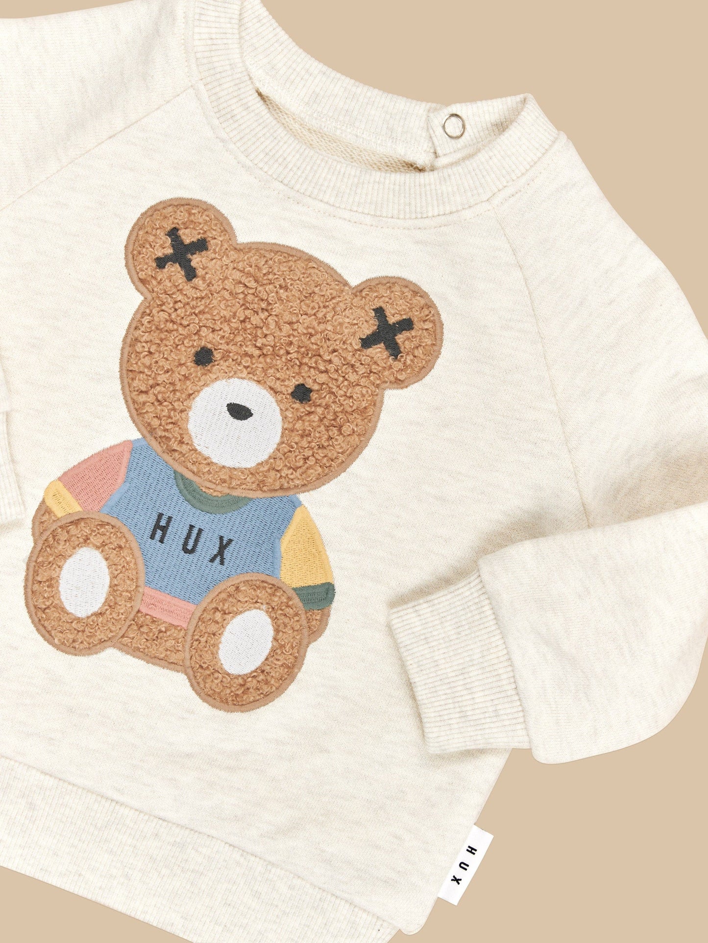 Huxbaby Teddy Hux Sweatshirt Oat Marle