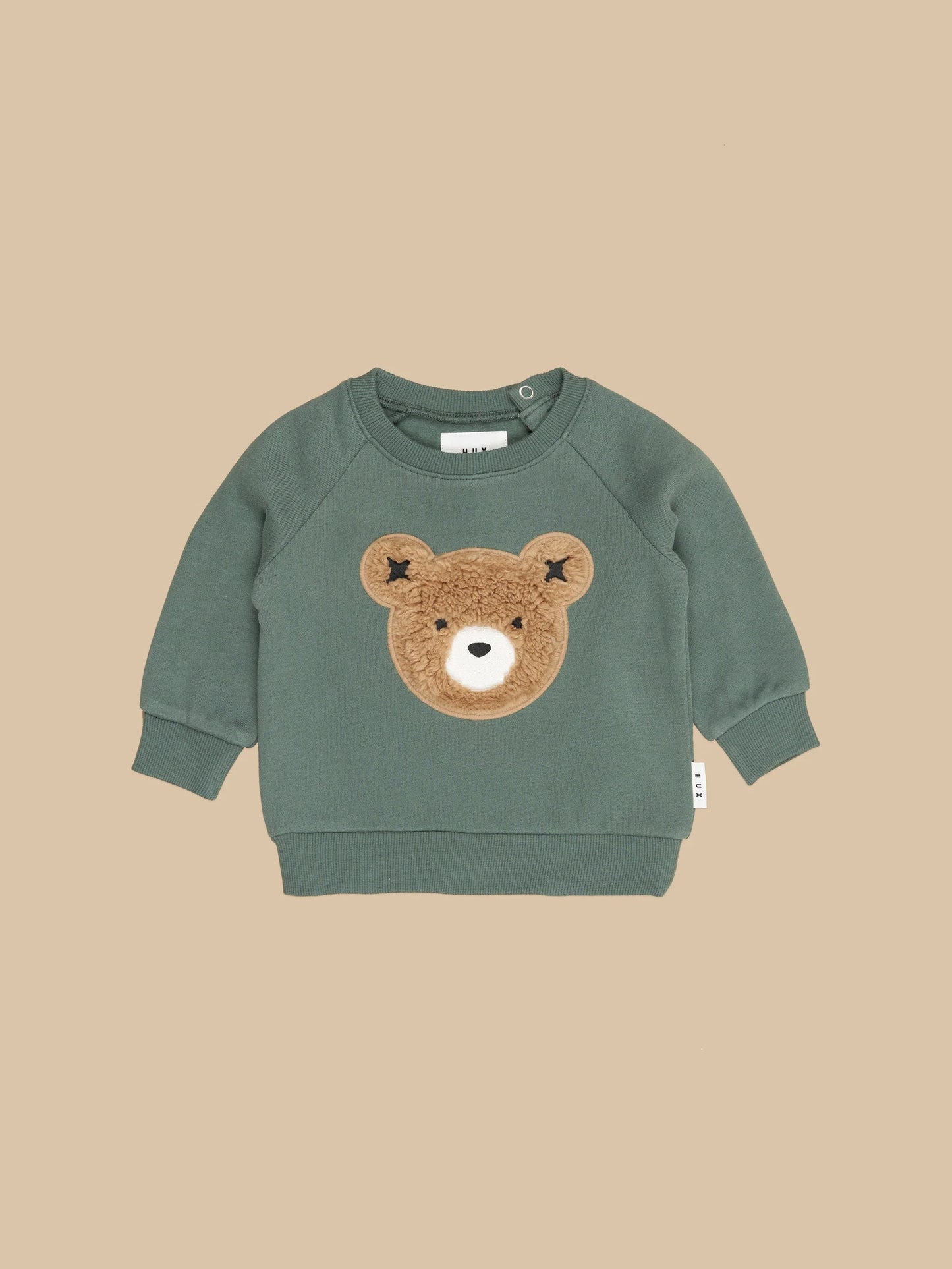 Huxbaby Furry Huxbear sweatshirt Light Spruce