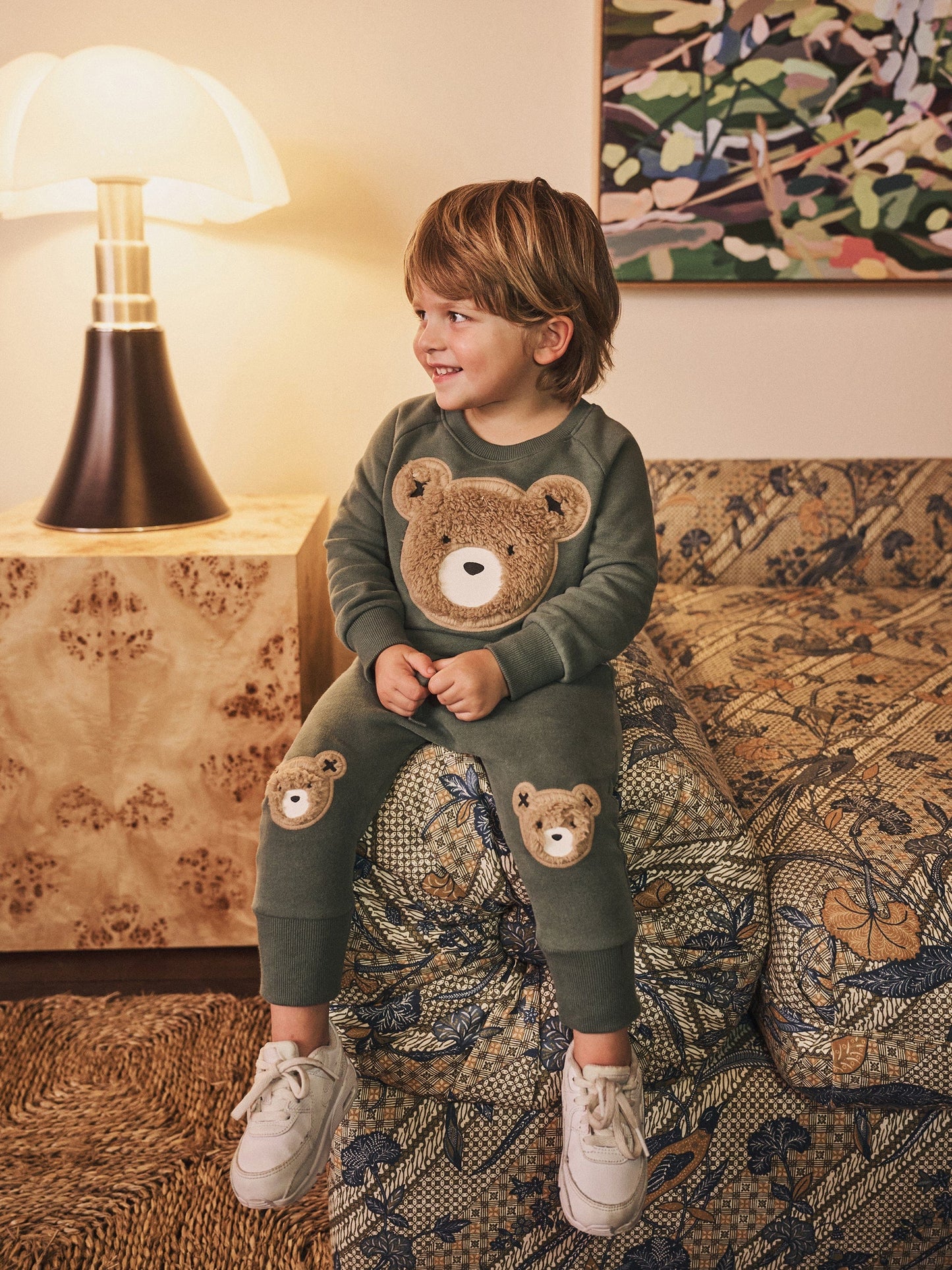 Huxbaby Furry Huxbear sweatshirt Light Spruce