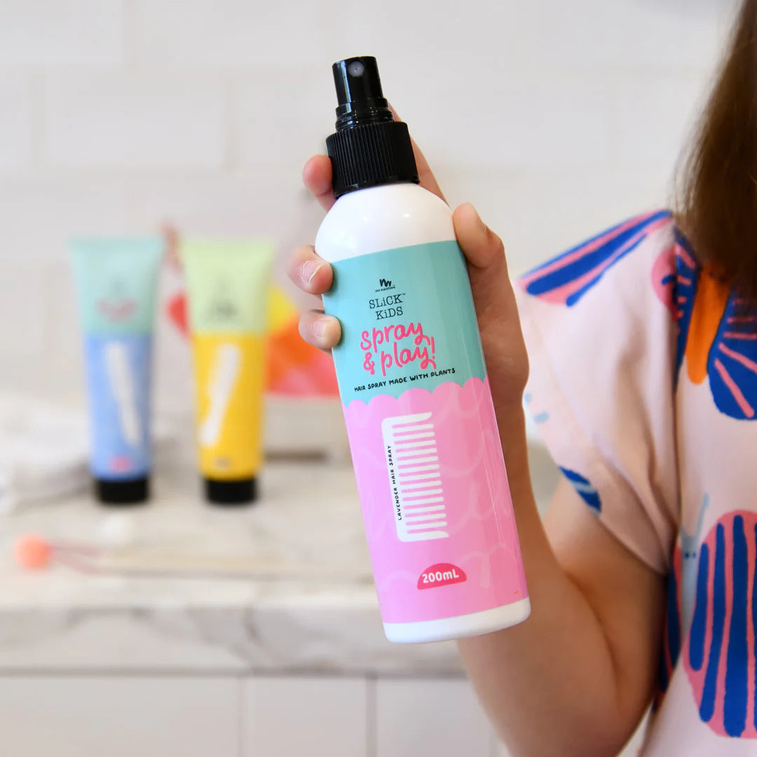 No Nasties Plant Based Alcohol Free Hair Spray in Calming Lavender and Fresh Lime 200ml