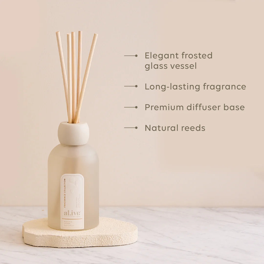 Al.ive Body Reed Diffuser- Sea Cotton & Coconut