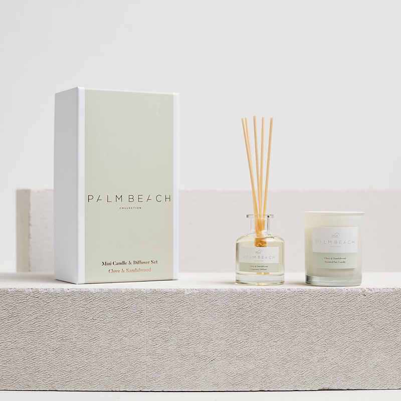 Palm Beach Collection- Clove & Sandalwood Mini Candle & Diffuser Gift Pack