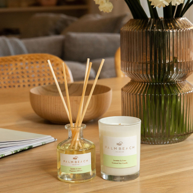 Palm Beach Collection- Jasmine & Lime Mini Candle & Diffuser Gift Pack