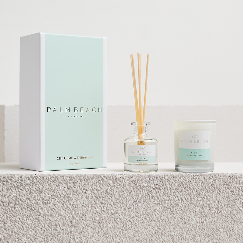 Palm Beach Collection- Sea Salt Mini Candle & Diffuser Gift Pack