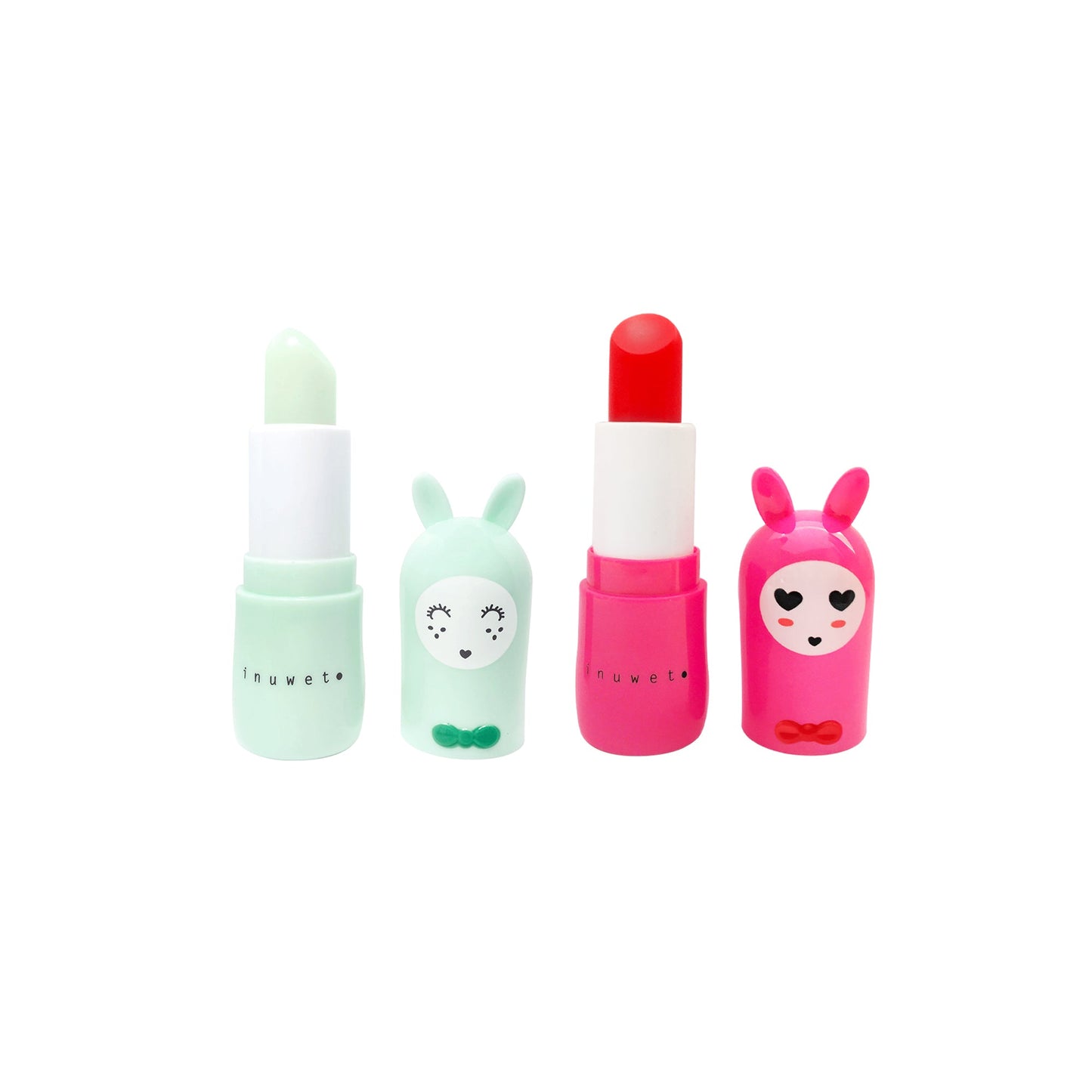 Inuwet Lip Balm Bunny Duo | Apple & Cherry