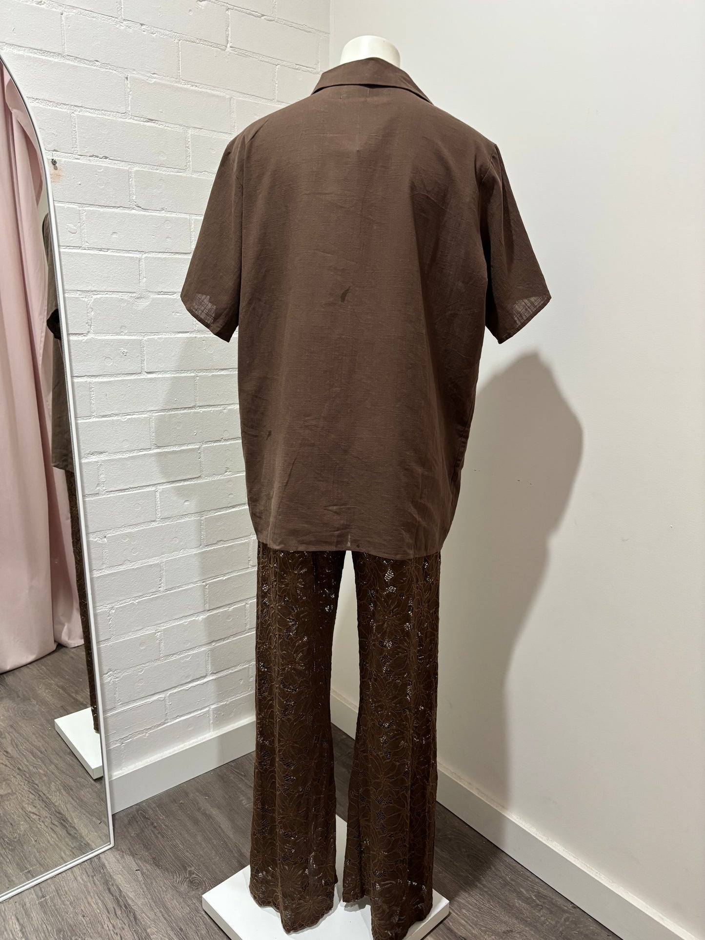 By Frankie Shirt & Lace Pant Set - Assorted