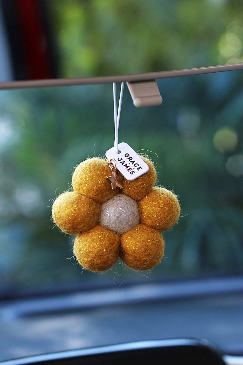 Grace and James Summer Berry Pavlova - Felt Air Freshener with Christmas Charm