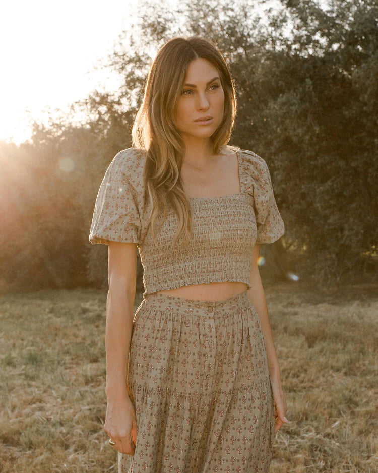 RYLEE + CRU Women's Joelle Skirt | Flower Block