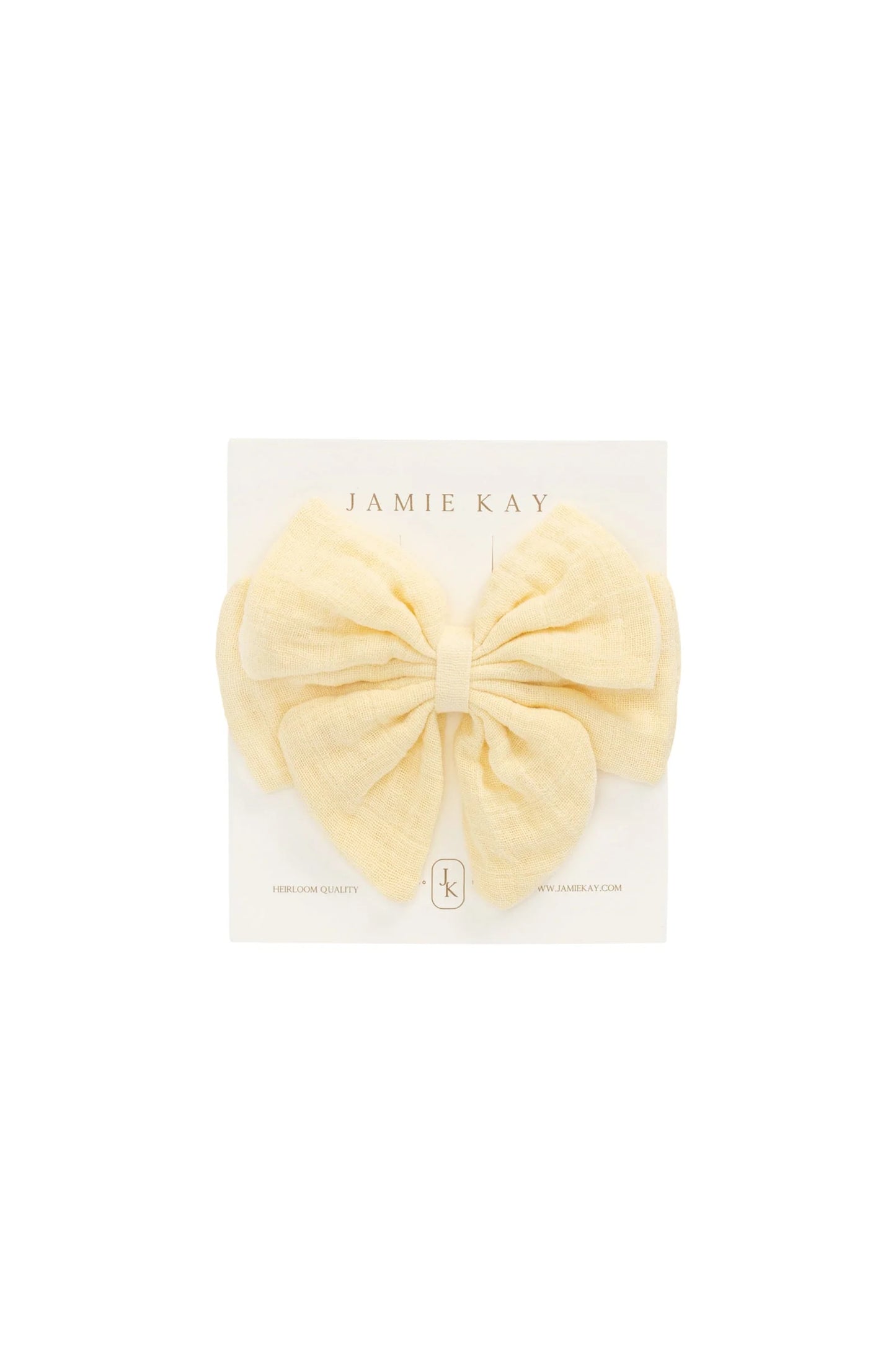 Jamie Kay Organic Cotton Muslin Annalise Bow - Sunshine
