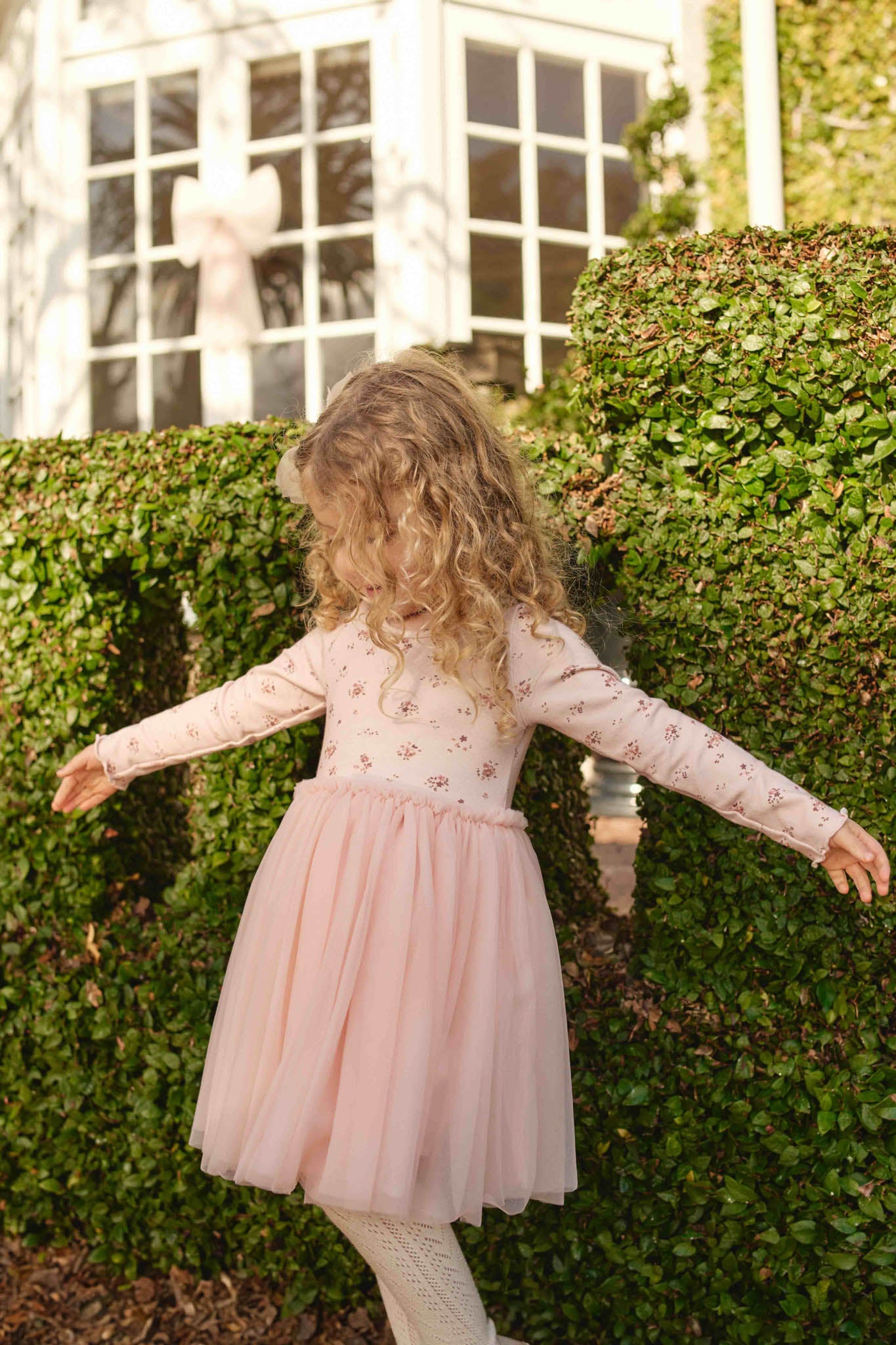 Jamie Kay Anna Tulle Dress - Petite Fleur Soft Peony