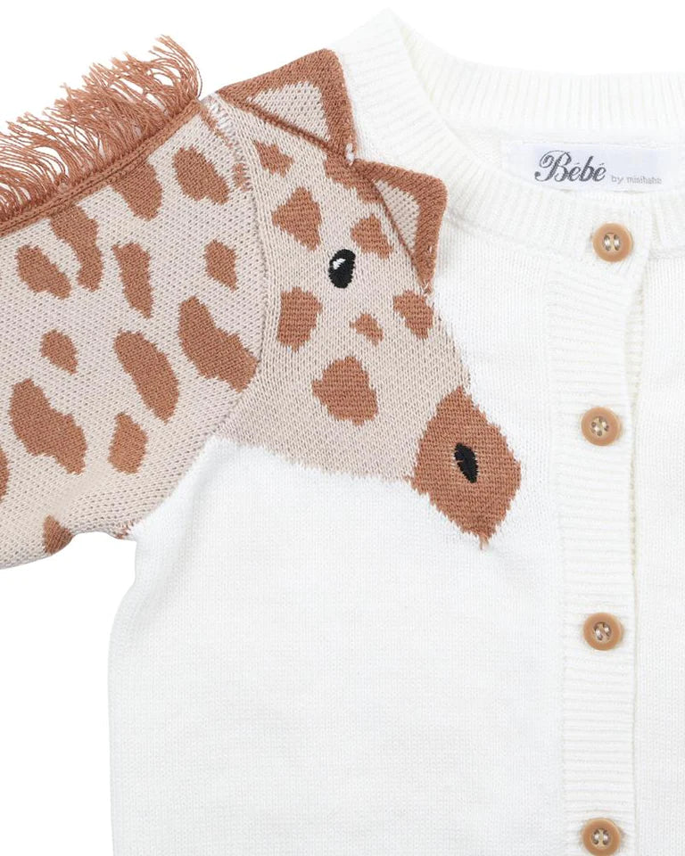 Bebe QUINN GIRAFFE CARDIGAN