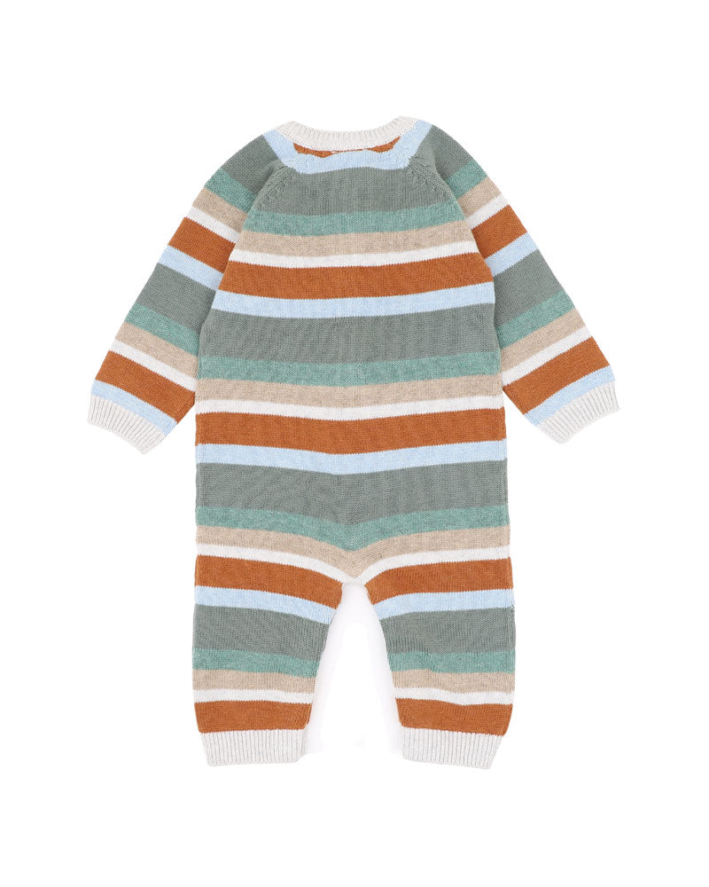 Bebe Mateo Stripe Knitted Romper
