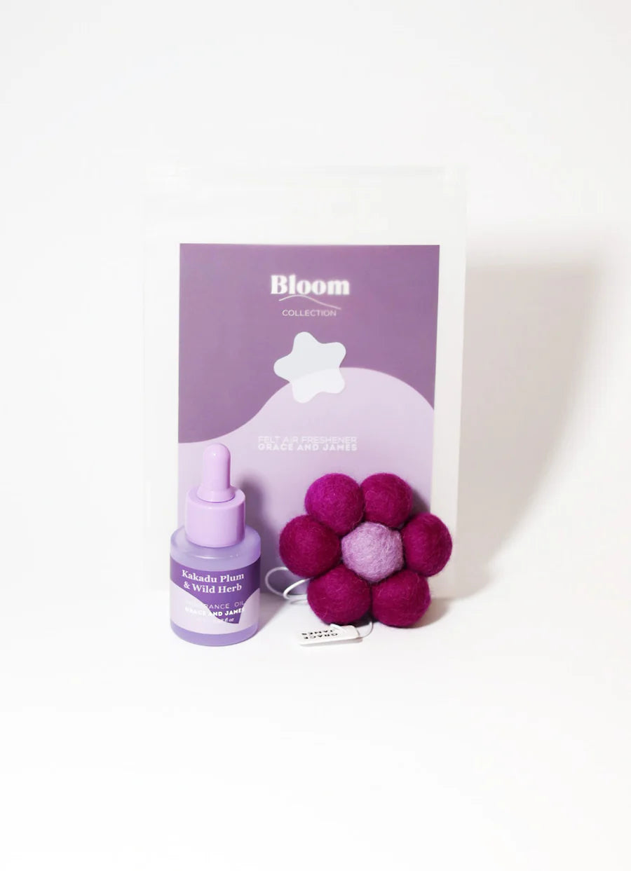 Grace & James Kakadu Plum & Wild Herb- Felt Air Freshener