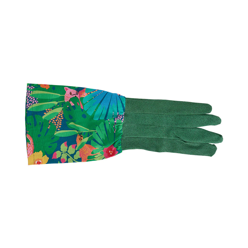 Annabel Trends - Long Sleeve Garden Gloves - Cotton - Cheetah