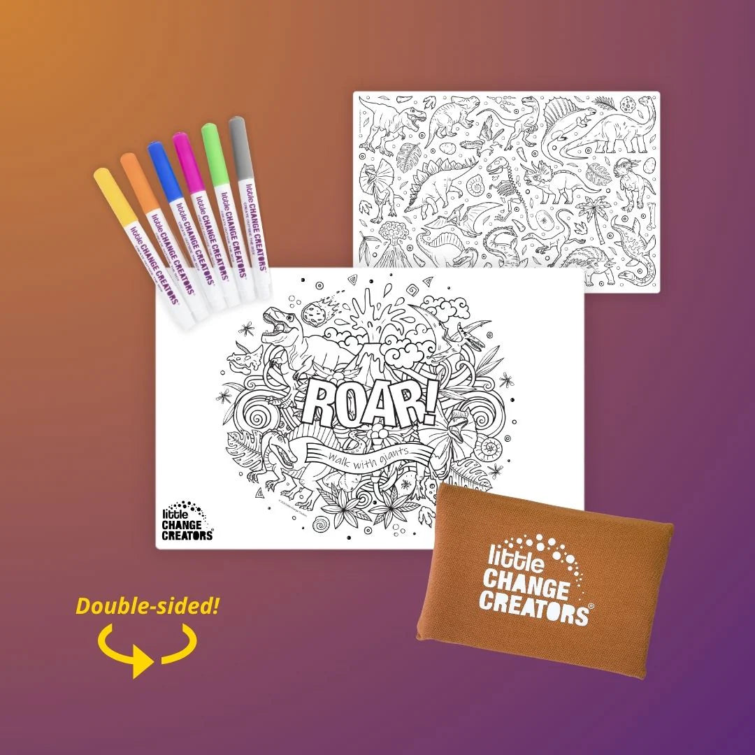 Little Change Creators Pocket Reusable Colouring In Set - Assorted