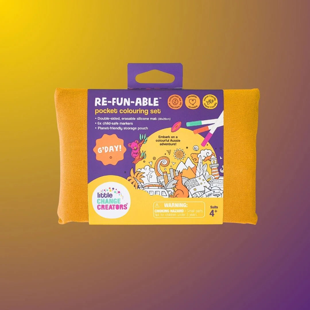Little Change Creators Pocket Reusable Colouring In Set - Assorted