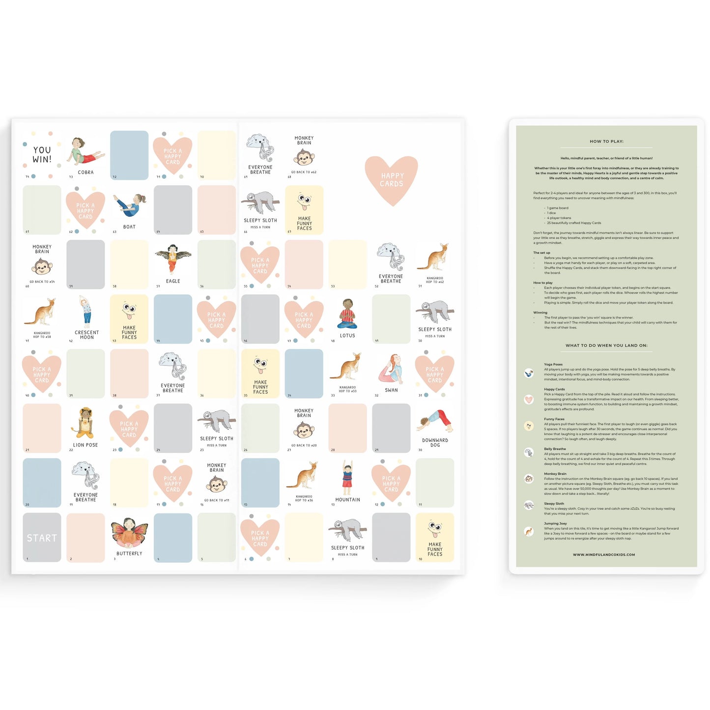 Mindful & Co - Happy Hearts Board Game