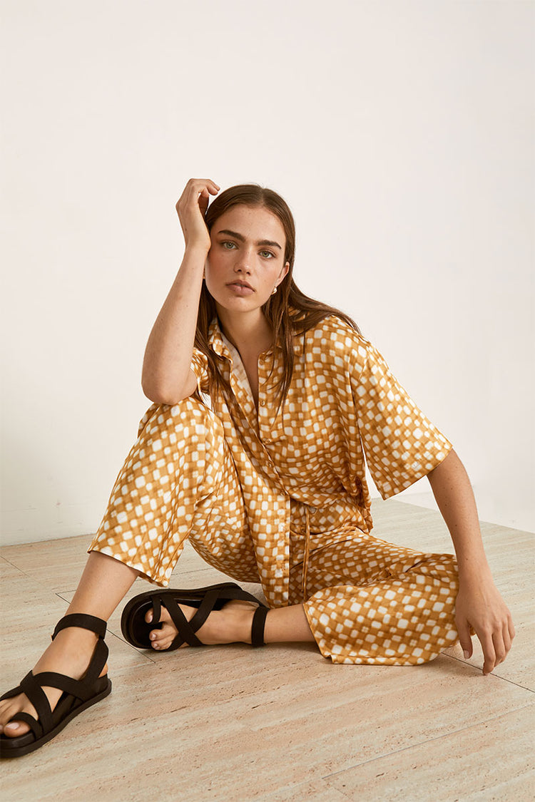 Mon Renn Lumen Pant Golden Check