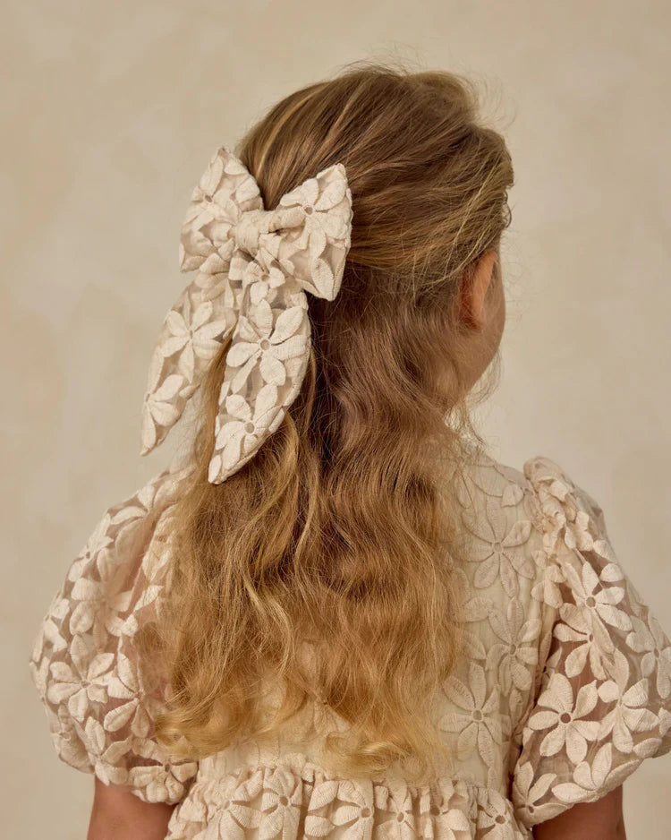 Noralee Everly Bow | Embroidered Daisy