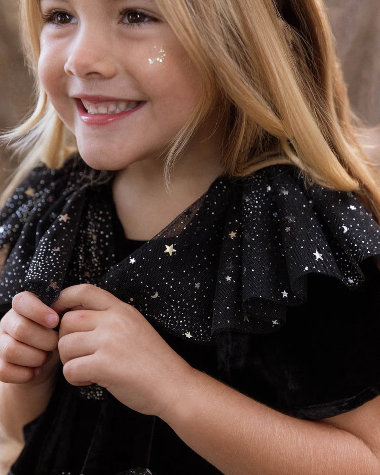 Noralee  Ruffled Collar | Night Sky