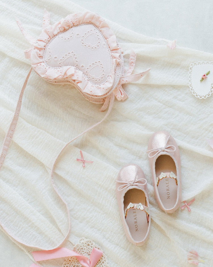 Noralee Ballet Flats || Bubblegum Shimmer