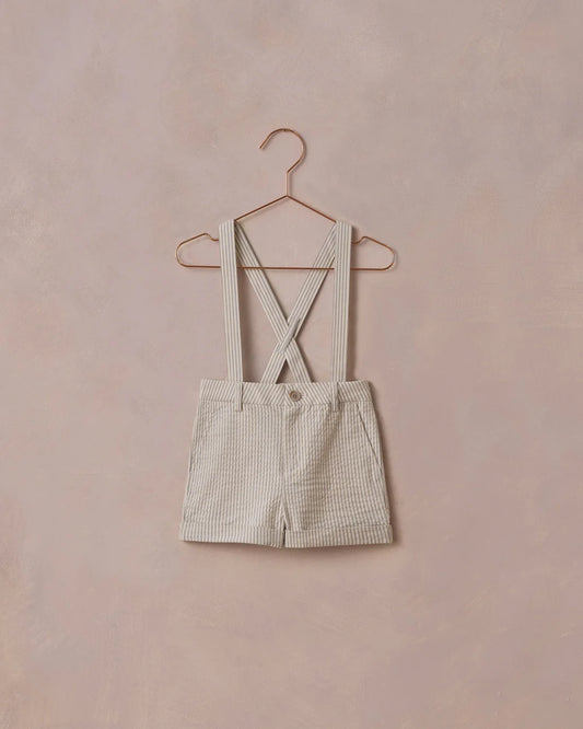 Noralee Suspender short | Sage Stripe
