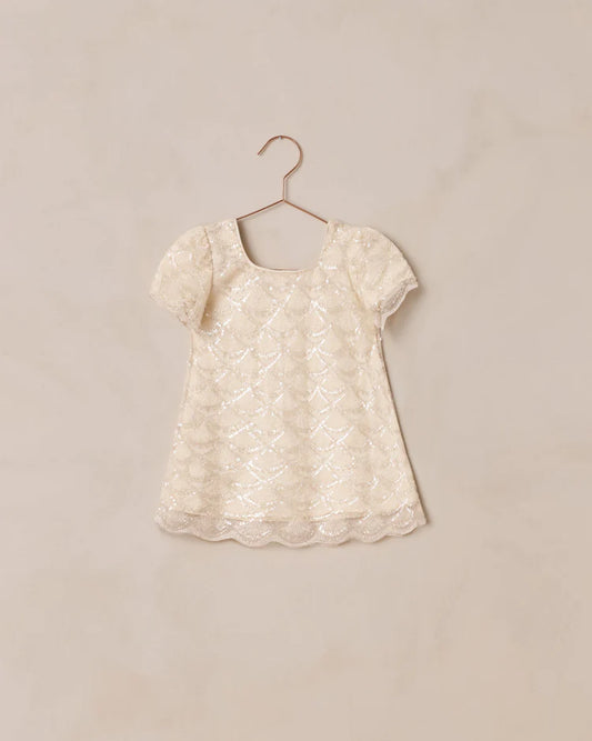 Noralee  Daisy Dress | Silver Metallic