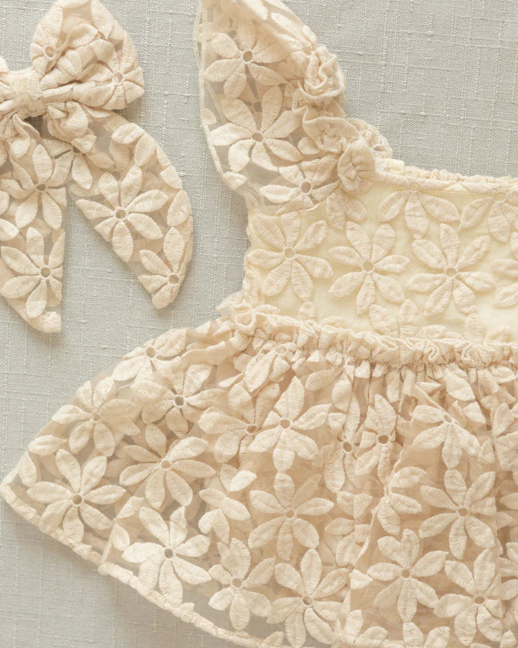 Noralee Everly Bow | Embroidered Daisy