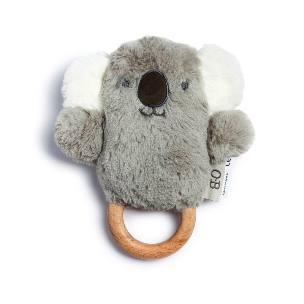 OB Designs Koalas Soft Rattle Toy