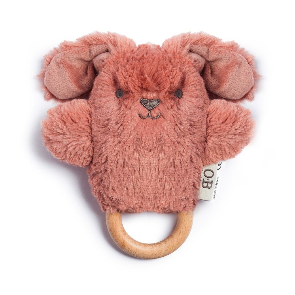 OB Designs Bunnies Soft Rattle Toy - Assorted