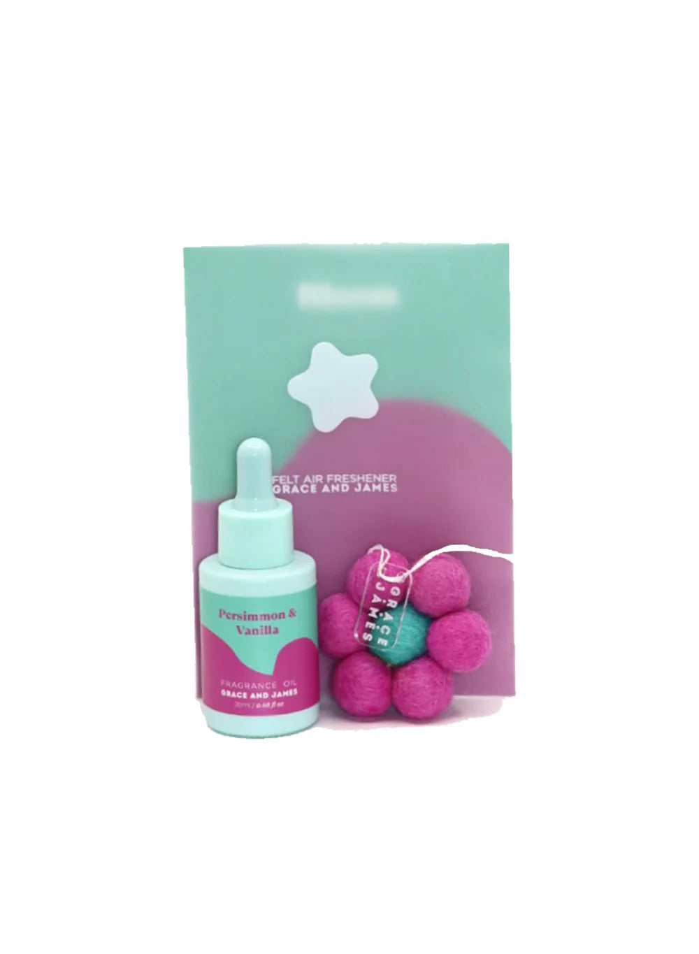 Grace and James Persimmon & Vanilla - Felt Air Freshener