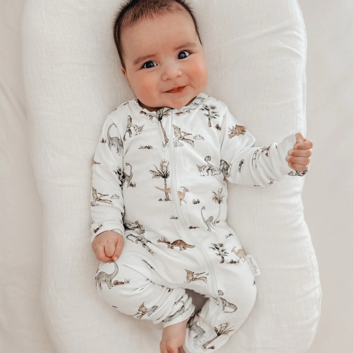 Aster & Oak - Dinosaur Zip Romper