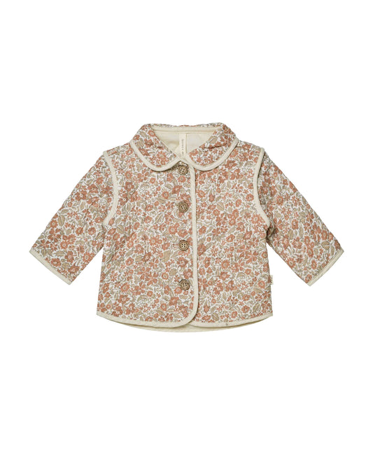 Quincy Mae Quilted Jacket| Rose Garden