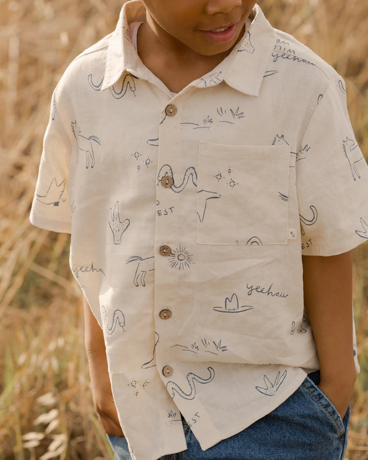 Rylee & Cru Collared Shirt || Wild West