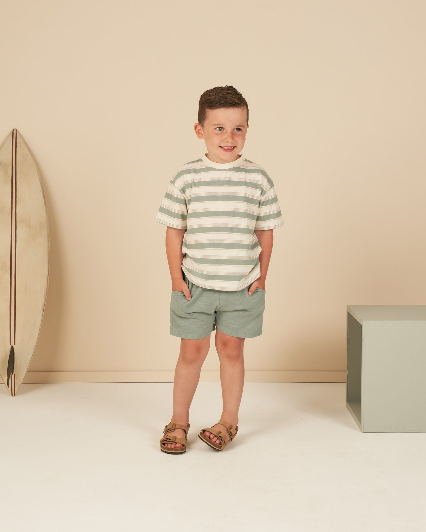Rylee & Cru Bermuda Short || Aqua